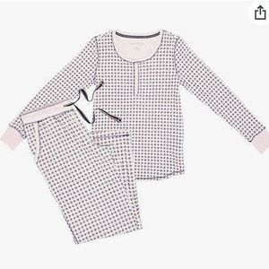 Nautica Women's 2 Piece Microfleece Pajama Set, Pink & blue dots, Size 2XL